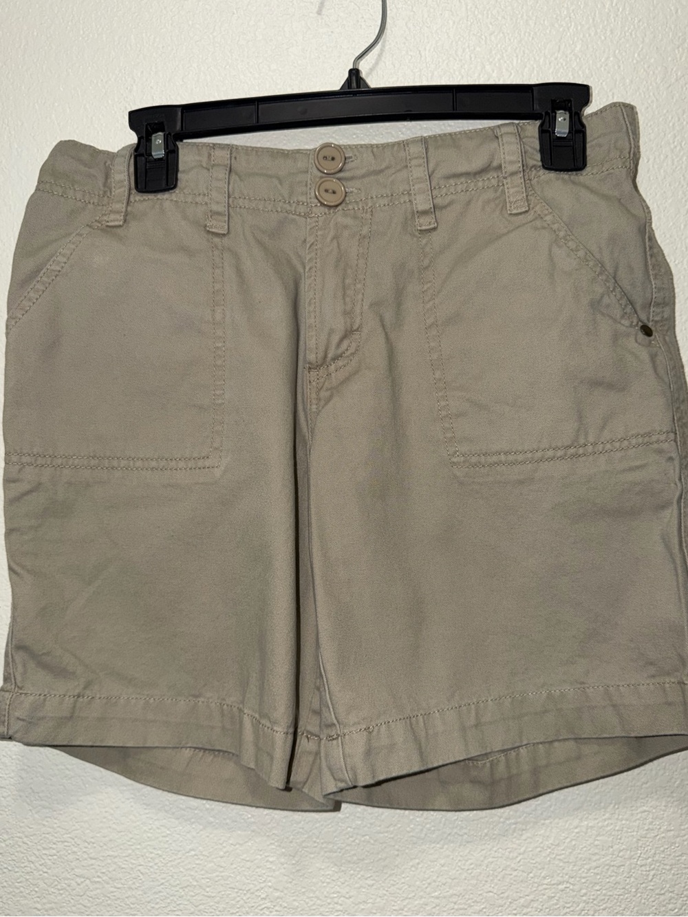 Sanctuary Beige Utility Bermuda Shorts